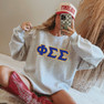  Phi Sigma Sigma - 2 Day Ship Twill Crewneck Sweatshirt 