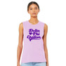 Printify Delta Phi Epsilon Tail Heart Bella + Canvas Muscle Tank 