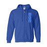  Beta Theta Pi Heavy Full Zip Hoodie - 3" Letters 