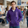 Sigma Alpha Mu Heavy Full Zip Hoodie - 3" Letters