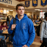 Theta Xi Heavy Full Zip Hoodie - 3" Letters