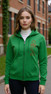 Alpha Gamma Delta Heavy Full Zip Hoodie - 3" Letters