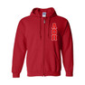  Alpha Omicron Pi Heavy Full Zip Hoodie - 3" Letters 
