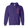  Delta Phi Epsilon Heavy Full Zip Hoodie - 3" Letters 