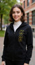 Kappa Alpha Theta Heavy Full Zip Hoodie - 3" Letters