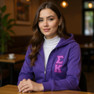 Sigma Kappa  Heavy Full Zip Hoodie - 3" Letters