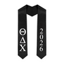 Theta Delta Chi Greek Lettered Graduation Sash Stole With Year - Best Value