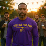 Omega Psi Phi “Omega” Long Sleeve T-Shirt – Strength in Silence. Power in Presence.