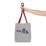 Moms Run This Town Black Handle Tote Bag