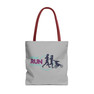 Moms Run This Town Black Handle Tote Bag