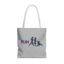 Moms Run This Town Black Handle Tote Bag