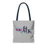 Moms Run This Town Black Handle Tote Bag
