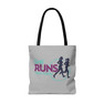 She Runs This Town Black Handle Tote Bag