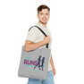 She Runs This Town Black Handle Tote Bag