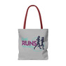 She Runs This Town Black Handle Tote Bag