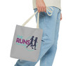 She Runs This Town Black Handle Tote Bag