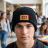 Fraternity Beanie Hat - Winter Hat -Greek Patch
