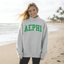Alpha Epsilon Phi Lightweight Varsity Mockneck Sweatshirt