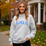 Alpha Xi Delta Lightweight Varsity Mockneck Sweatshirt