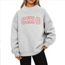 Chi Omega Lightweight Varsity Mockneck Sweatshirt