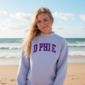 Delta Phi Epsilon Lightweight Varsity Mockneck Sweatshirt