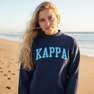 Kappa Kappa Gamma Lightweight Varsity Mockneck Sweatshirt