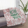 Alpha Gamma Delta Floral Sherpa Blanket - Giant Size!
