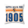 Kappa Delta Rho Square Pillow