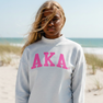 Alpha Kappa Alpha Lightweight Varsity Mockneck Sweatshirt