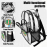 Alpha Kappa Alpha Clear Backpack with Mesh Pocket