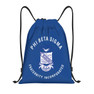 Phi Beta Sigma Blue Drawstring Bag