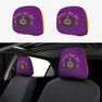 Omega Psi Phi Car Headrest Cover - 2 Pieces
