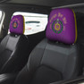 Omega Psi Phi Car Headrest Cover - 2 Pieces