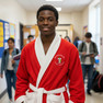 Kappa Alpha Psi Red & White Crest Phi Beta Sigma Bathrobe