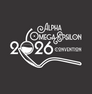 Alpha Omega Epsilon Convention Spoon 2026 Decal