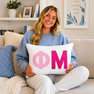 Sorority Pillow – Embroidered Plush Greek Letters Design
