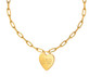 Sorority Heart Tag Necklace - (Paperclip Chain)