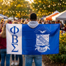 Phi Beta Sigma Crest Letter Flag - Giant 3 x 5