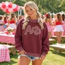 Sorority Oversized Lightweight Polka Dot Mockneck