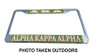 Alpha Kappa Alpha Metal License Plate Frame