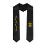 ACACIA Greek Lettered Graduation Sash Stole With Crest