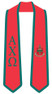  DISCOUNT-Alpha Chi Omega Greek 2 Tone Lettered Graduation Sash Stole 
