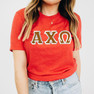 Alpha Chi Omega Lettered Shirts