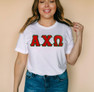  DISCOUNT Alpha Chi Omega Lettered Tee - Best Value 