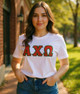 DISCOUNT Alpha Chi Omega Lettered Tee - Best Value