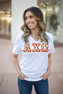 DISCOUNT-Alpha Chi Omega Lettered V-Neck Tee