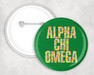 Alpha Chi Omega Sorority Buttons 4-Pack