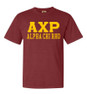  Alpha Chi Rho Greek Custom Comfort Colors Heavyweight T-Shirt 