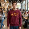 Alpha Chi Rho Lettered World Famous Greek Crewneck