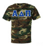 DISCOUNT-Alpha Delta Pi Lettered Camouflage T-Shirt